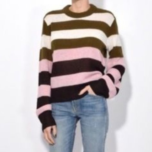 rag & bone Sweaters - RAG & BONE Annika Cashmere-blend Sweater, Stripe, S